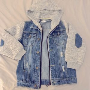 7-8 Boys hooded denim jacket